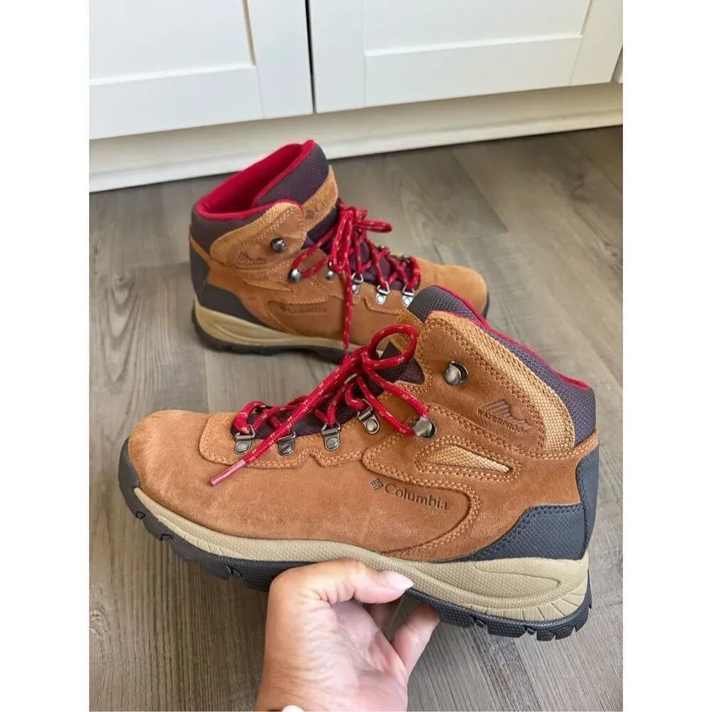 Columbia Newton Ridge Plus Waterproof Hiking Boots, Women’s 9.5 Amped Leather El